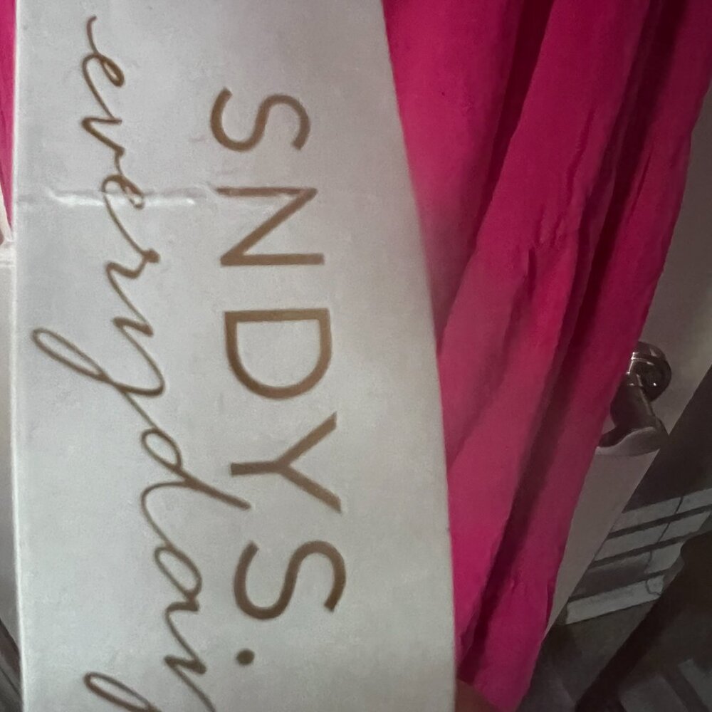 NWT SNDYS Everything X Revolve Peaches Linen Pink Sundress Sz XL - Picture 3 of 7